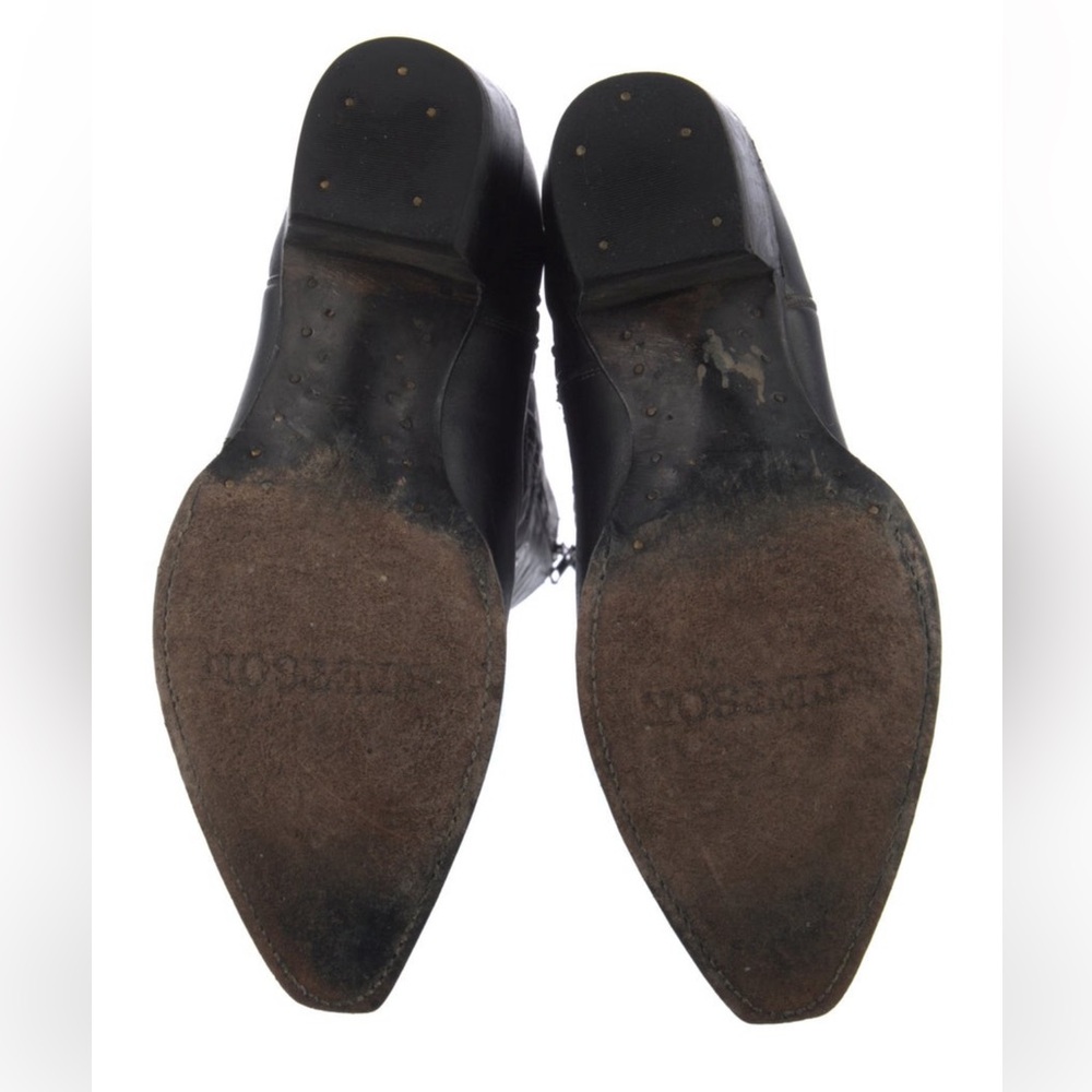 Stetson Blair Black Western Cowboy Leather Boots - Picture 5 of 5